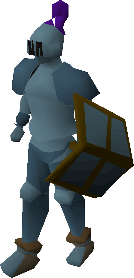 Character wearing rune armor